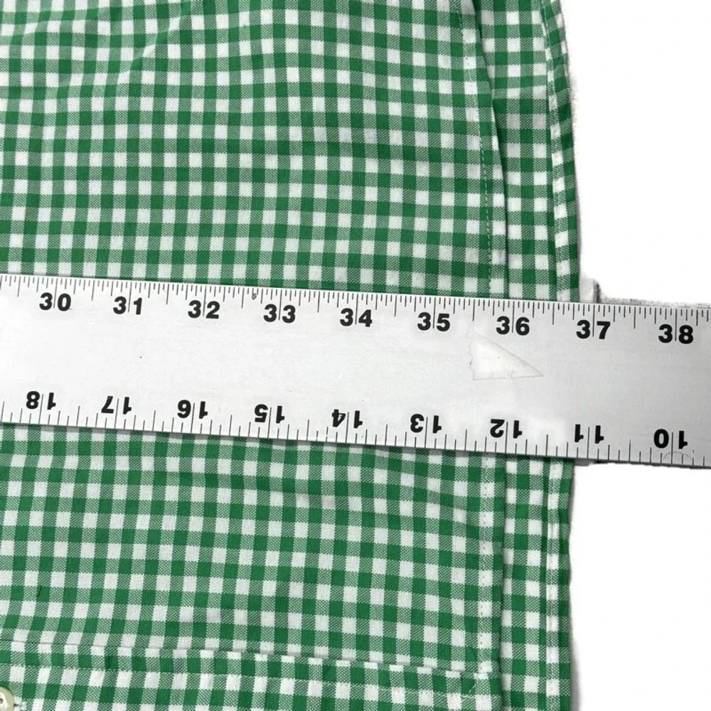 Polo Ralph Lauren Mens 5XB Green Gingham Check Button Down Shirt Classic Fit NWT